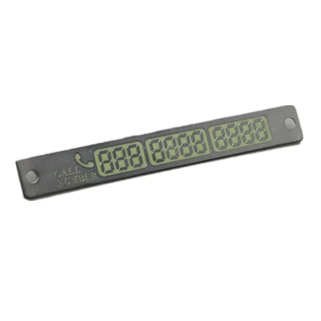 Magnetic strip for the car's phone number