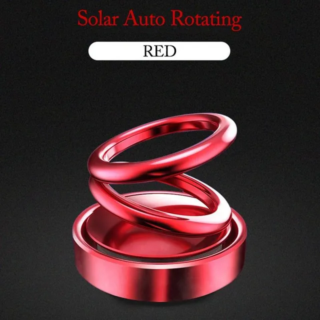 Solar Car Aromaterápia 360 fok Rotation Car Air Freshener Parfüm