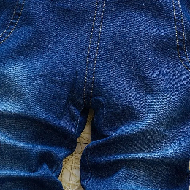 Detské džínsové nohavice s laclom