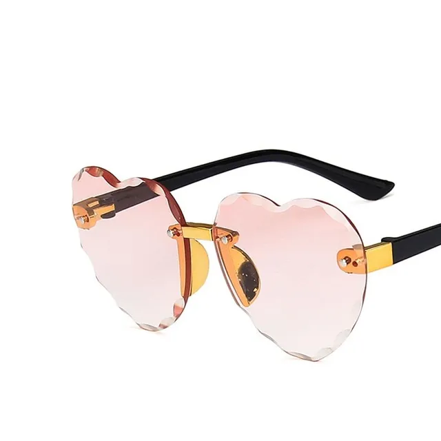 Lunettes de soleil à la mode pour filles Heart