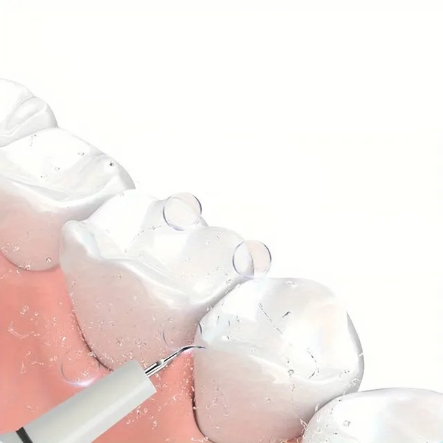 Îndepărtător de placa dentară - Periuță electrică pentru placa dentară și tartru cu lumină LED, 3 moduri (reîncărcabil), set de curățare a dinților cu instrumente, 2 capete de schimb