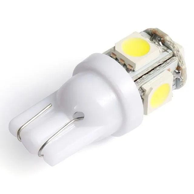 LED bílá žárovka do auta - 10 kusů