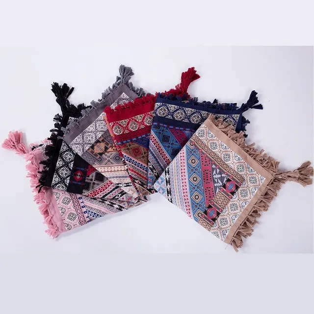 Ladies winter scarf with fringe - 6 colours