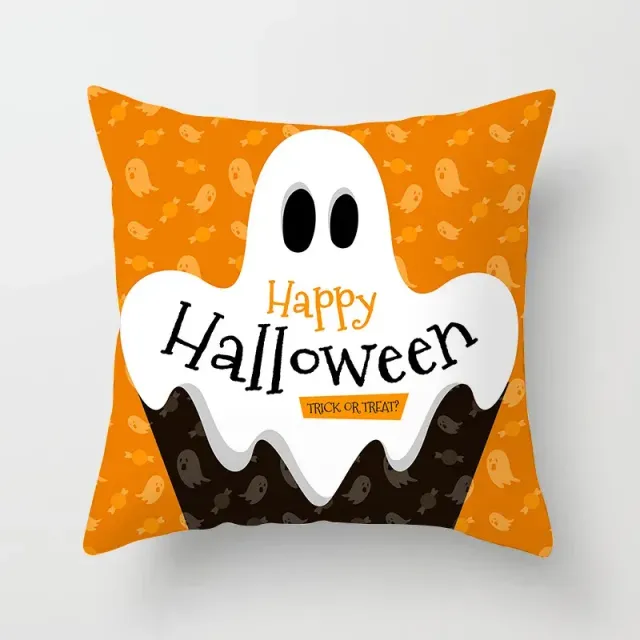 Halloween poliészter párna vicces mintával 45x45 cm kanapéra vagy hálószobába