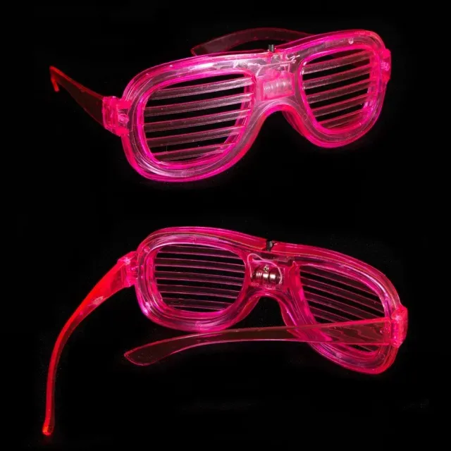 Neon glowing LED glasses for parties for children and adults