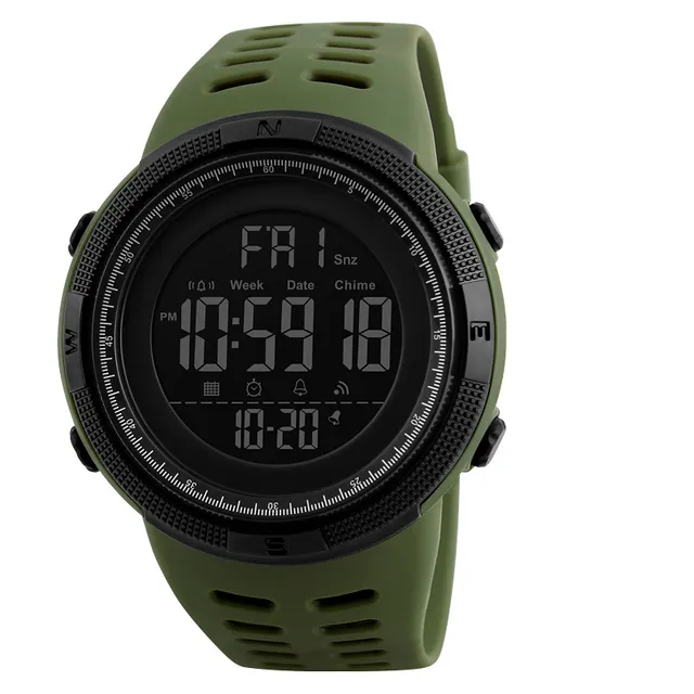 Multifunction waterproof digital watch