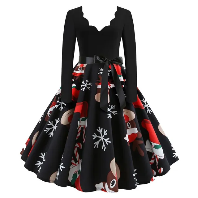 Robe de Noël pour femme avec décolleté Kailyn