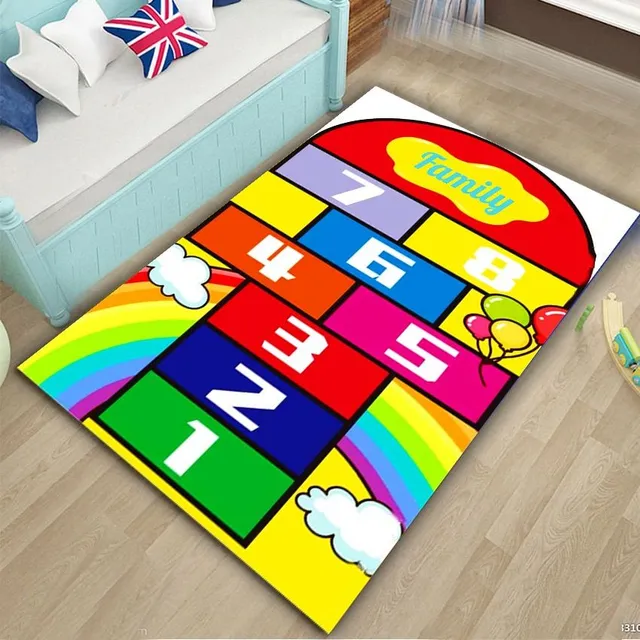 Children's Play mat with entertaining motifs
