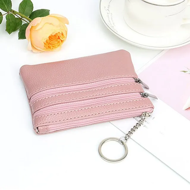 Colourful leatherette key pouch Chester