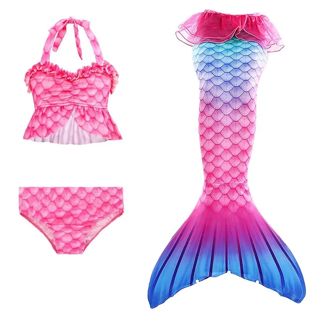 Girls Cute Swimsuit Mermaid