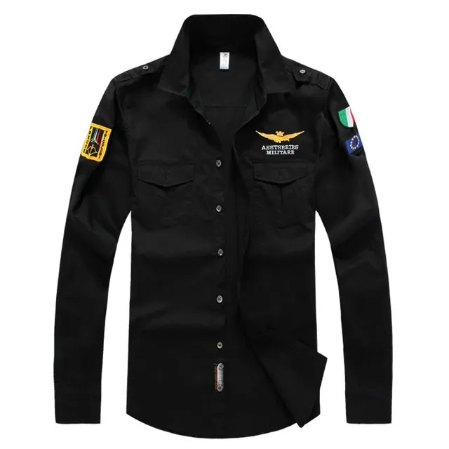 Army men's military shirt