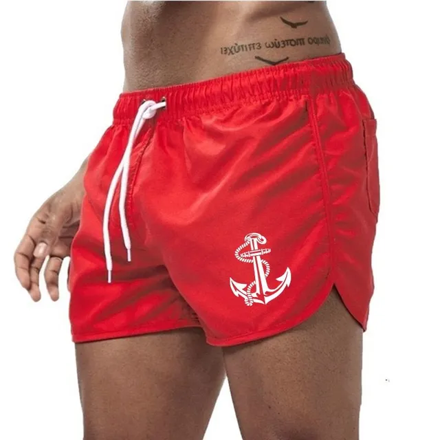 Men's original minimalist swim shorts with anchor print - various colours Lee