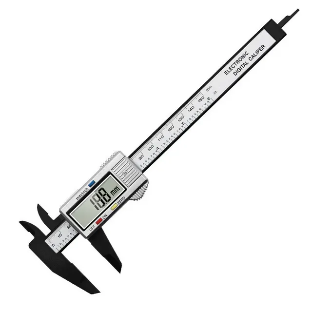 Electronic digital sliding scale made of carbon fibres - 150 mm / 100 mm