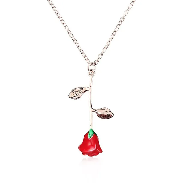 Beautiful necklace with Rose Rousie