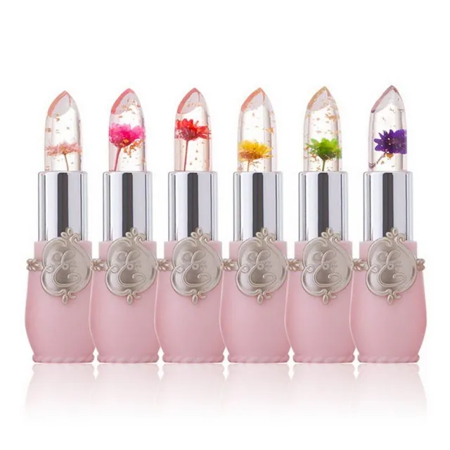 Transparent lip gloss - floral lipstick