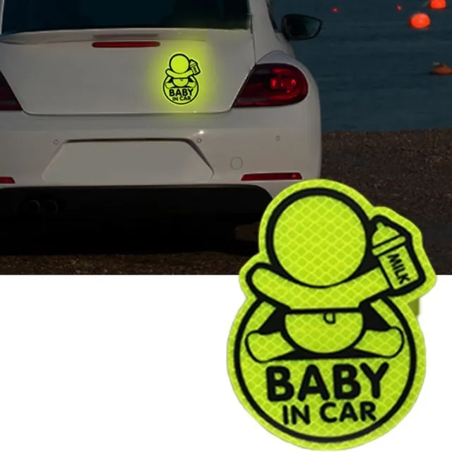 Reflective sticker for Baby in car