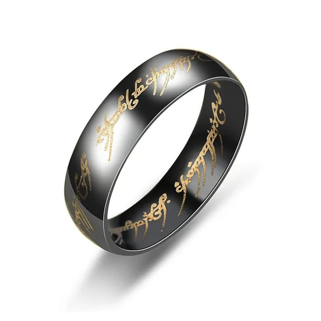 Unisex prsteň s nápisom z Pána prsteňov