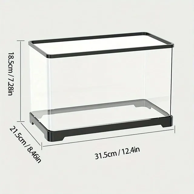 1pc ultra-curry acrylic aquarium - compact table aquarium for home & office decoration