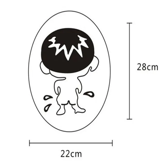 Vtipná koupelnová samolepka - 5 variant