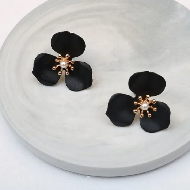 Women's flower earrings J189