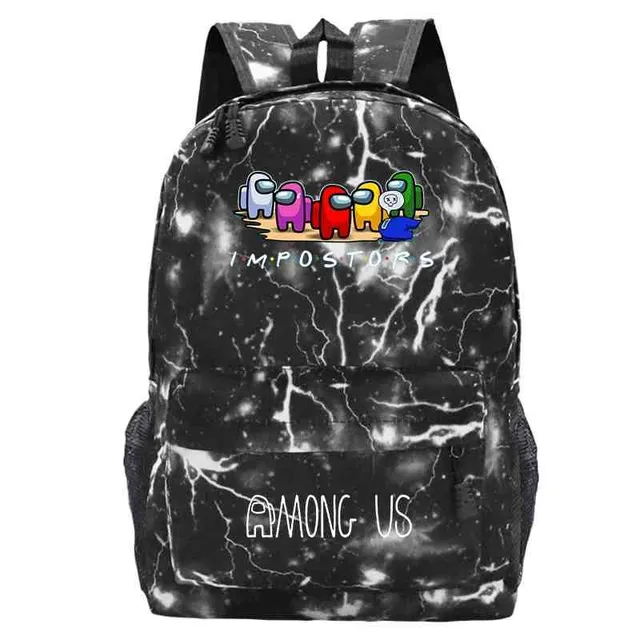 School backpack printed with Among Us characters 22