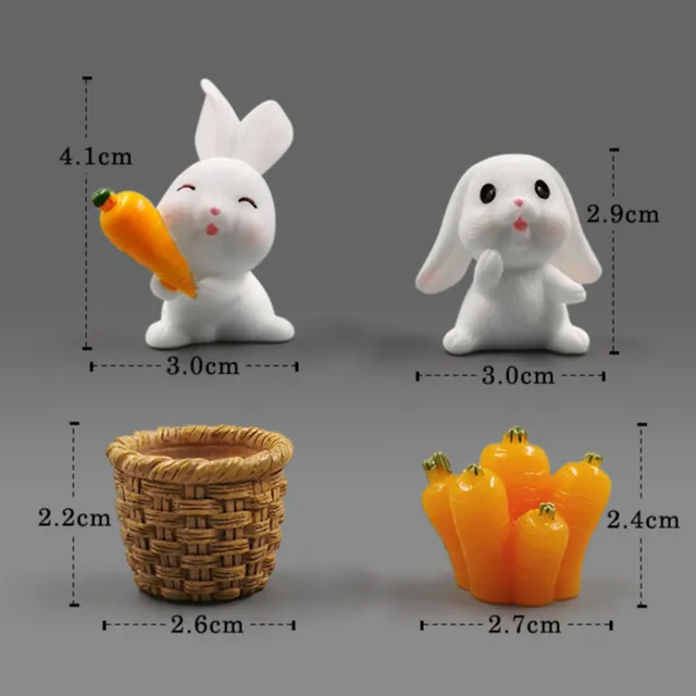 Keramické figurky velikonočních králíčků