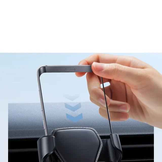 Suport auto pentru telefon cu prindere în grila de ventilație
