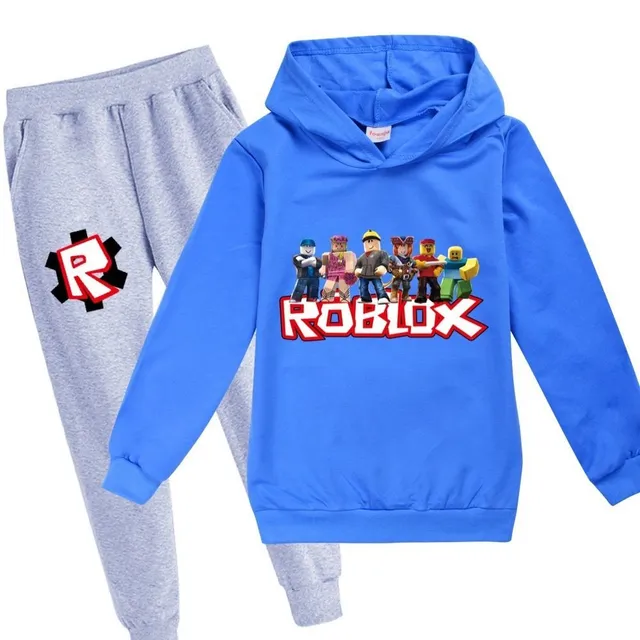 Dziecięcy dres Roblox Build b1-blue-gray 3-4-roky
