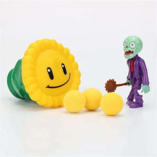 Shooting toy in the form of Plants vs Zombies characters