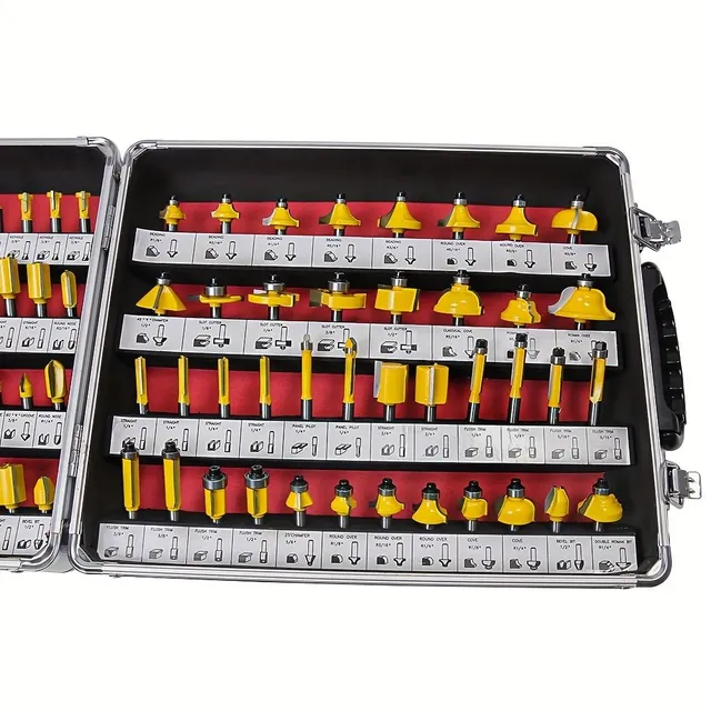 100ks/sada frézovacích nástrojů z wolframového karbidu, stopka 2,54/10,16 cm, pro dřevěné frézy HT1192 - Ideální pro venkovní stany a kempování