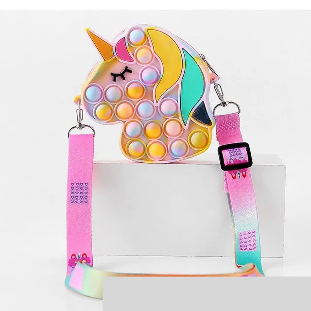 Baby bubble pop-it bag - Unicorn