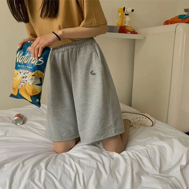 Women's cotton long shorts
