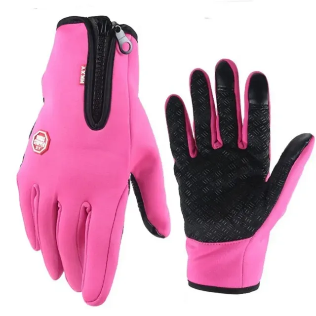 Insoluble winter touch gloves with heating for men and women