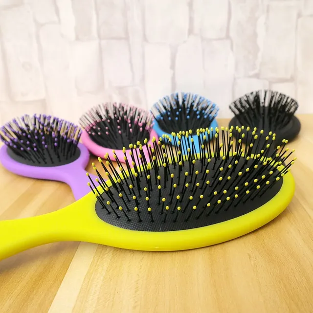 Colored hairbrush