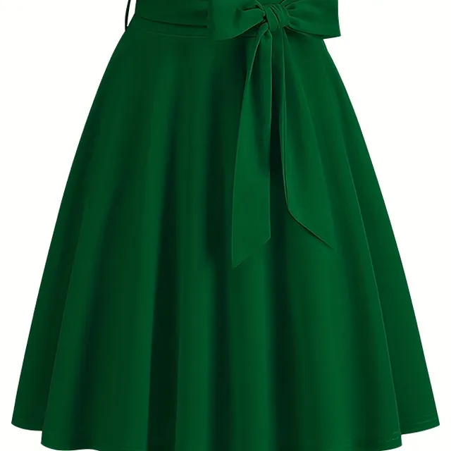 A-cut skirt with bow in front