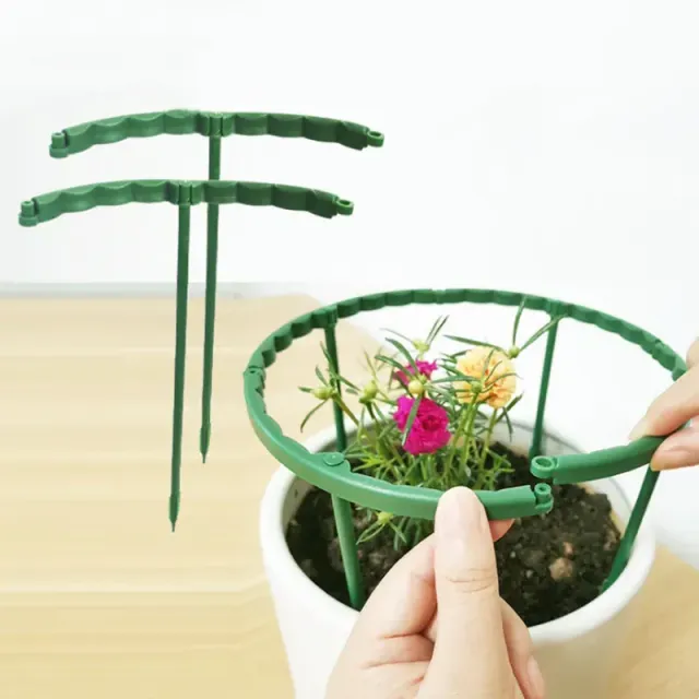 Support en plastique pour plantes - cadre semi-circulaire