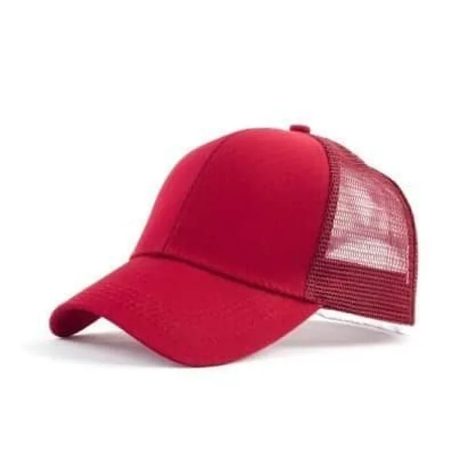 Ladies cap with a hole for a ponytail