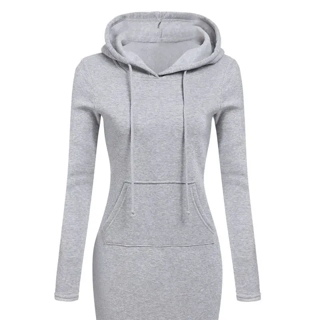 Ladies Autumn Sweatshirt Dress Reese gray l