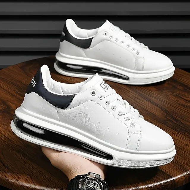 Trends of men's sneakers with suspension and lace for skateboard