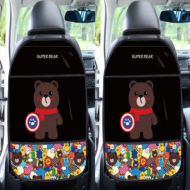 Waterproof car seat protector with cute motifs - 1 or 2 pieces