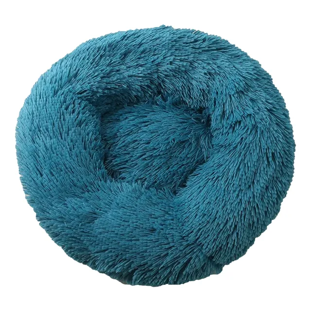 Round hairy bed for dogs and cats 40 cm