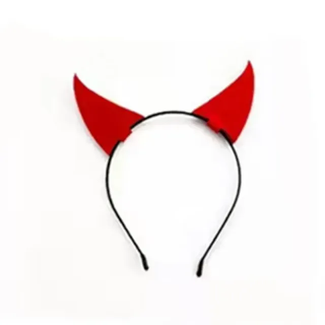 New Halloween Cosplay Belt on Hair Gothic Satan Horns