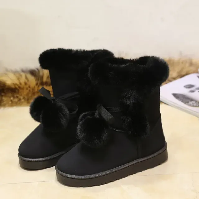 Zimowe buty śnieżne dla kobiet z ciepłymi zwierzętami, zams