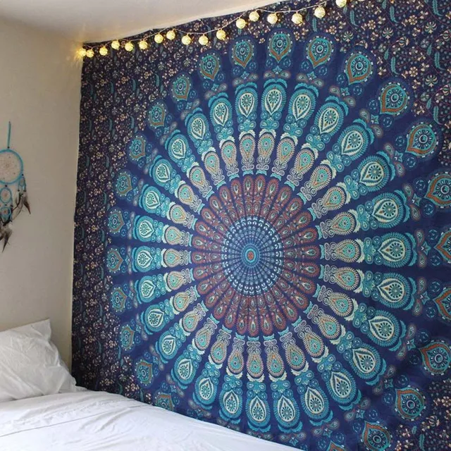 Large decorative hanging Indian mandala on the wall