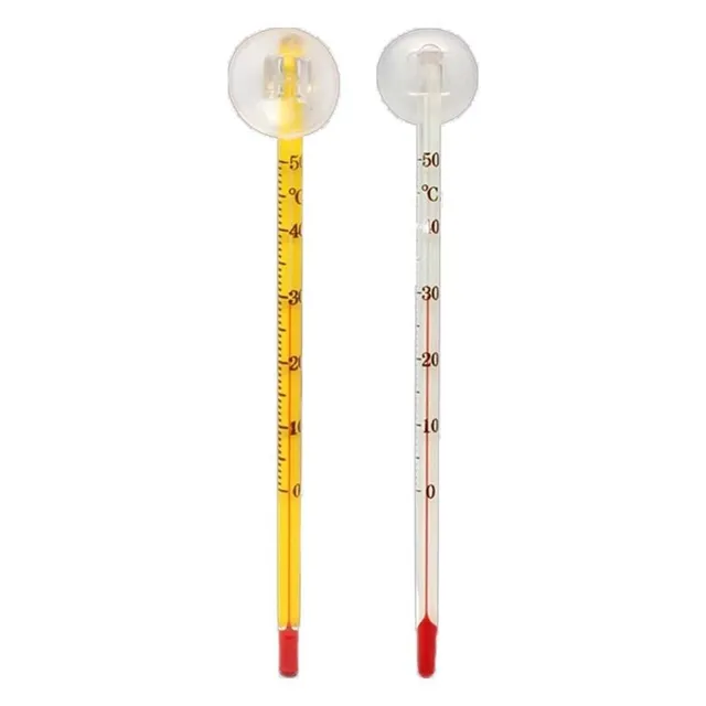 Aquarium thermometer with suction cup