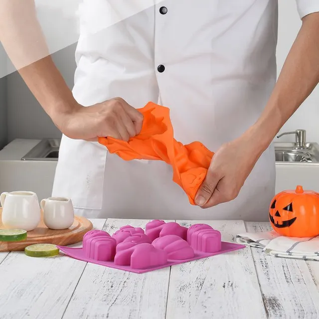 Szilikon divatos sütőedény Halloween motívummal