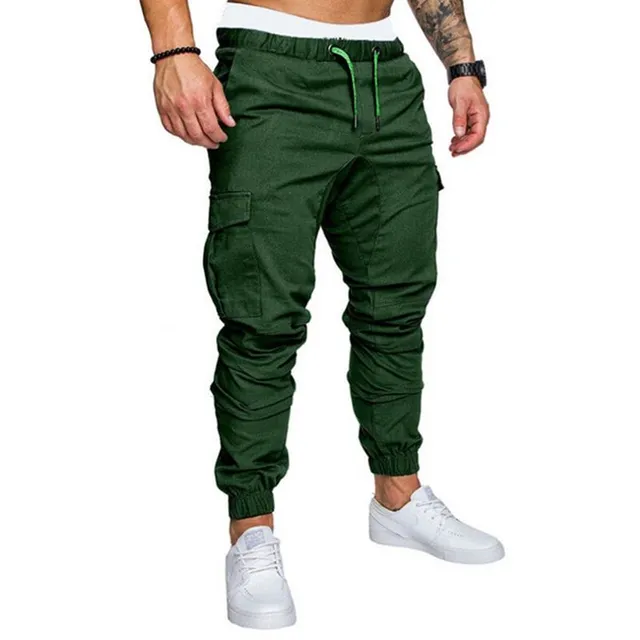 Pantaloni cargo eleganti da uomo per il tempo libero in vari colori