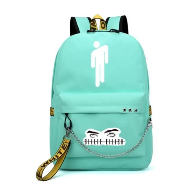Beautiful school backpack for girls and boys with Billie Eilish motif as pictures 2