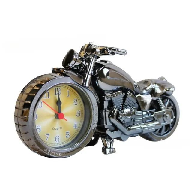 Servaos luxury motorcycle shaped design clock in metal colour