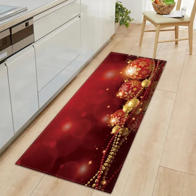 Cute carpet for Christmas season - Rectangular carpet with anti-slip surface for bedroom